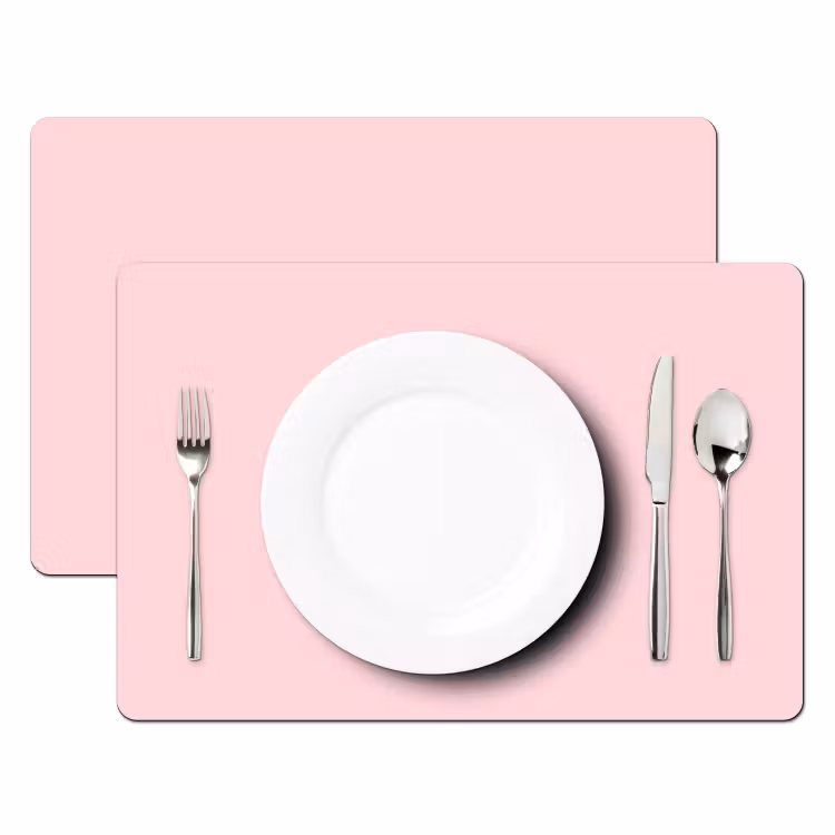 Placemat - 6 stuks - Girl power - Roze - Hartje — 2