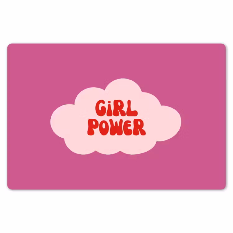 Placemat - 6 stuks - Girl power - Wolk - Roze — 7