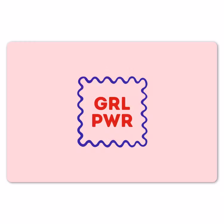 Placemat - 6 stuks - Grl pwr - Roze - Kader — 7