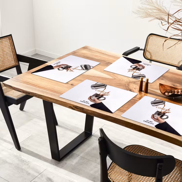 Placemat - 6 stuks - Koffie - Mok - Kan - Therapie — 5
