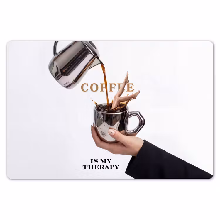 Placemat - 6 stuks - Koffie - Mok - Kan - Therapie — 7