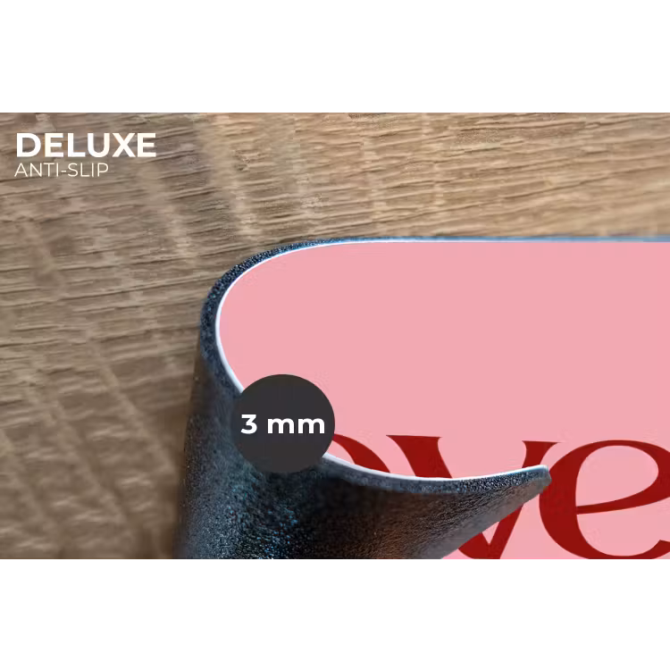 Placemat - 6 stuks - Love - Roze - Spiegeling — 4