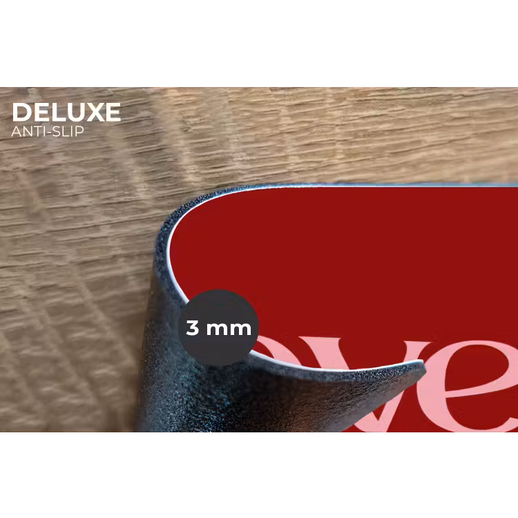 Placemat - 6 stuks - Love - Spiegeling - Rood — 4