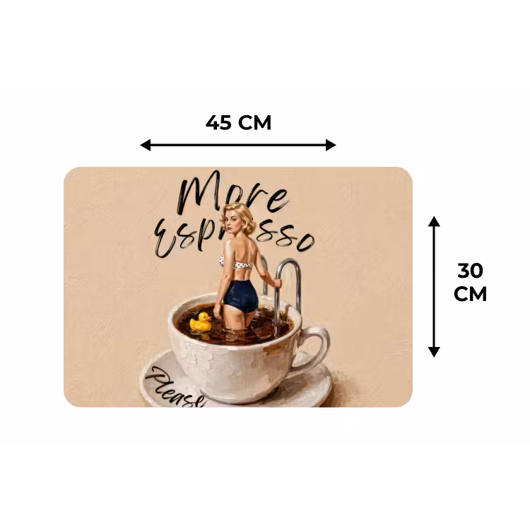 Placemat - 6 stuks - More espresso - Koffie - Eend — 3