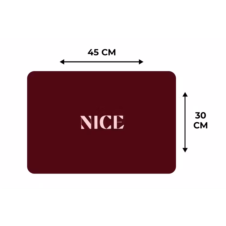 Placemat - 6 stuks - Nice - Bordeaux - Roze — 3