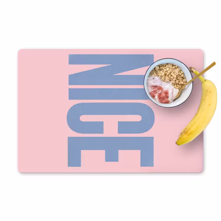 Placemat - 6 stuks - Nice - Paars - Roze — 1