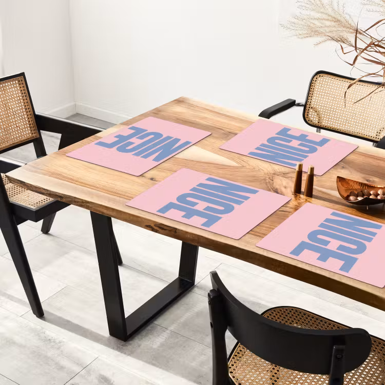 Placemat - 6 stuks - Nice - Paars - Roze — 5