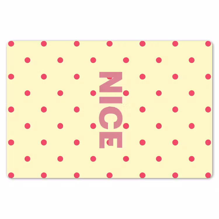 Placemat - 6 stuks - Nice - Stippen - Roze - Geel — 7