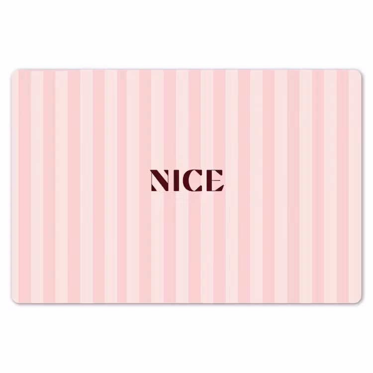 Placemat - 6 stuks - Nice - Strepen - Roze — 7