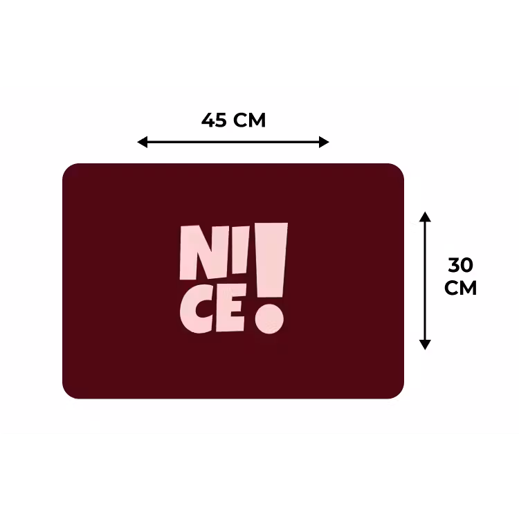 Placemat - 6 stuks - Nice - Uitroepteken - Rood — 3