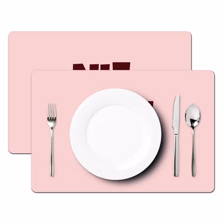 Placemat - 6 stuks - Nice - Uitroepteken - Roze — 2