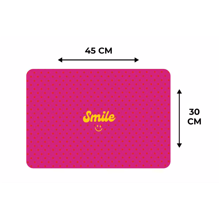 Placemat - 6 stuks - Smile - Stippen - Roze — 3