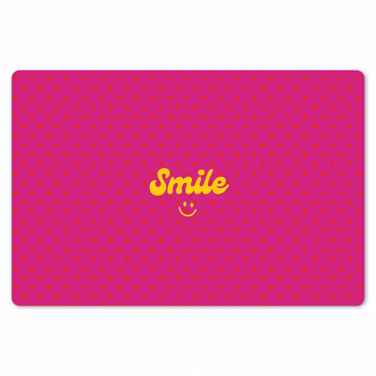Placemat - 6 stuks - Smile - Stippen - Roze — 7