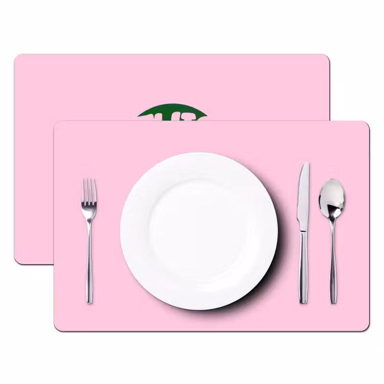 Placemat - 6 stuks - This is art - Tekst - Cirkel - Groen — 2