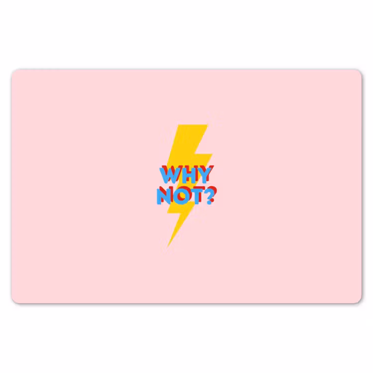 Placemat - 6 stuks - Why not - Bliksem - Roze — 7