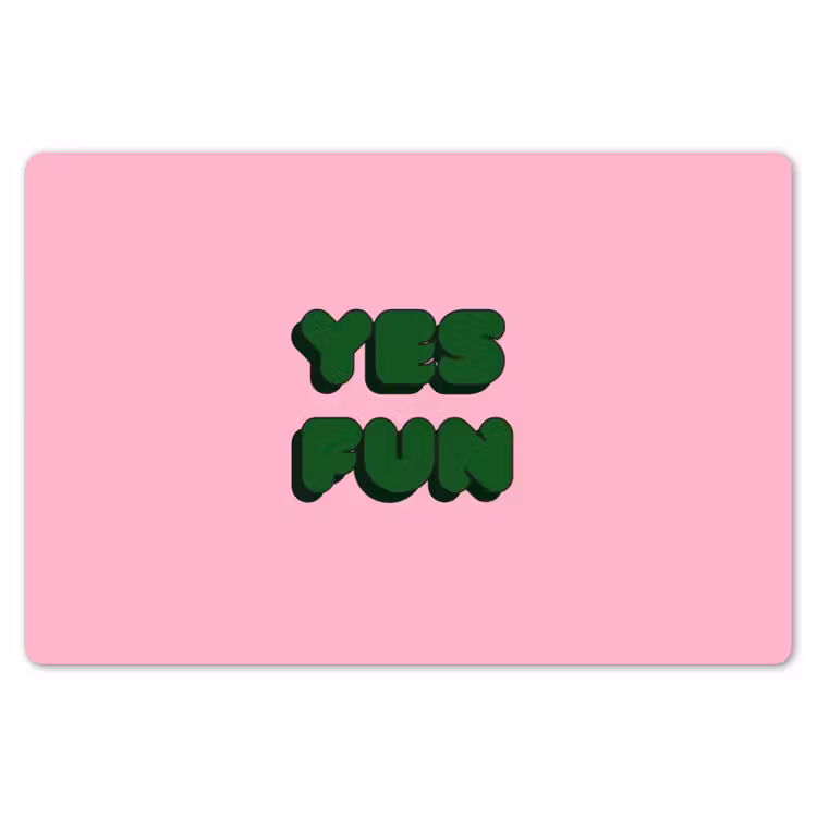 Placemat - 6 stuks - Yes fun - Groen - Roze — 7