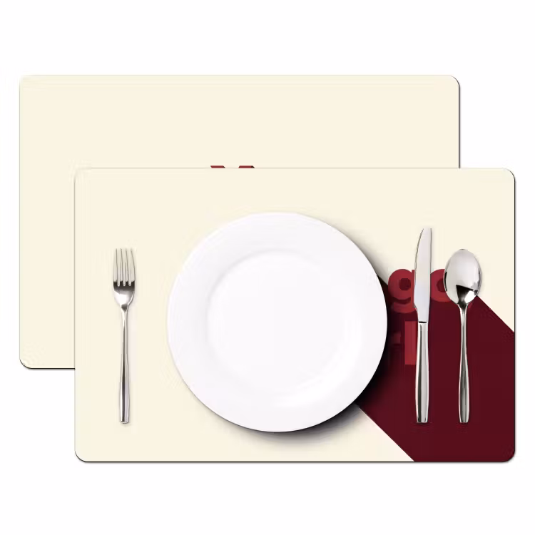 Placemat - 6 stuks - you go girl - 3D - Rood — 2