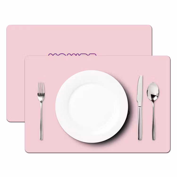 Placemat - 6 stuks - You're doing great - Roze - Bubble letters — 2
