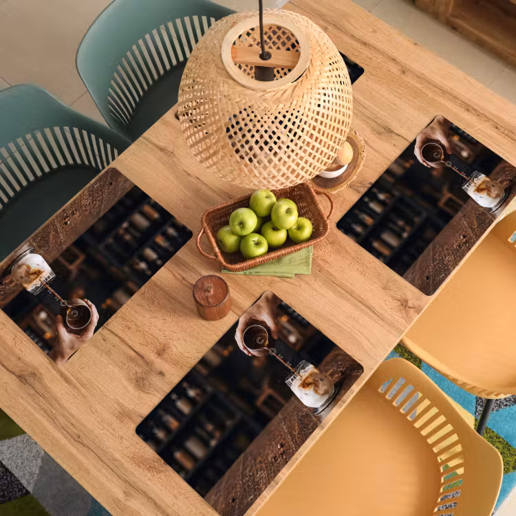 Placemat - 6 stuks - Espresso - Melk - Café — 6