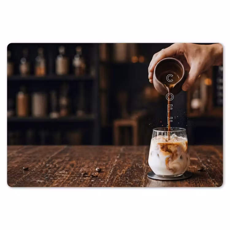 Placemat - 6 stuks - Espresso - Melk - Café — 7