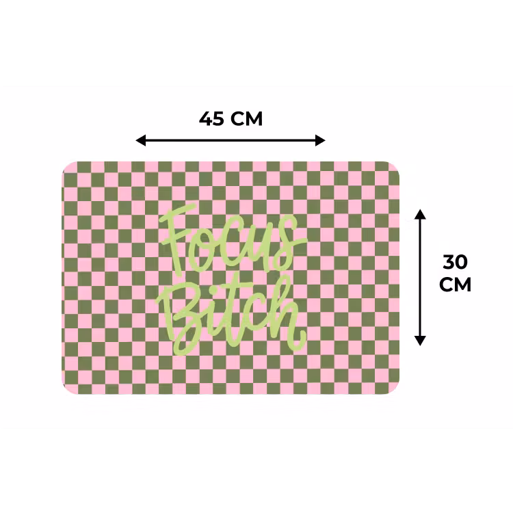 Placemat - 6 stuks - Focus - Vakken - Roze — 3
