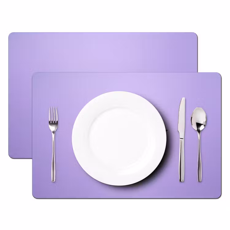Placemat - 6 stuks - Maandag - Mok - Koffie - Paars — 2