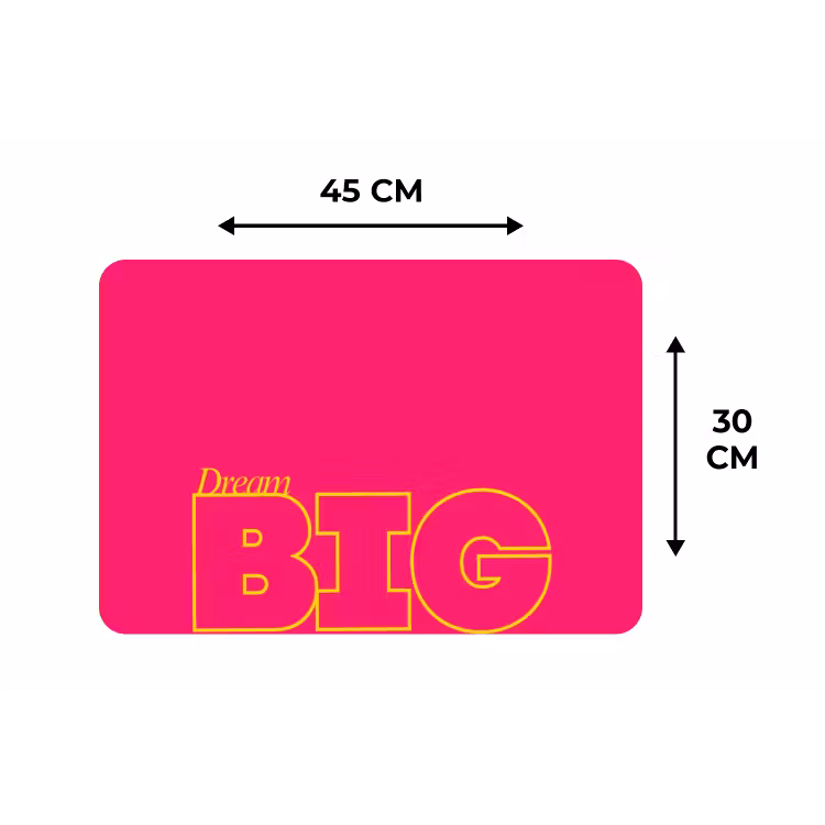 Placemat - 6 stuks - Minimalistisch - Roze - Dream big - Grafisch — 3