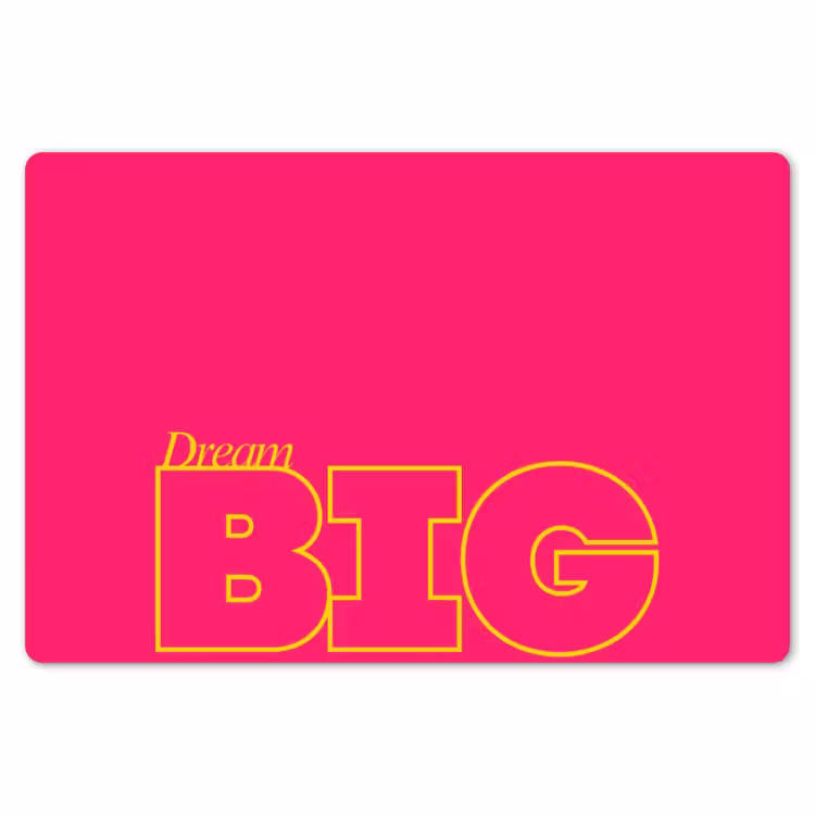 Placemat - 6 stuks - Minimalistisch - Roze - Dream big - Grafisch — 7