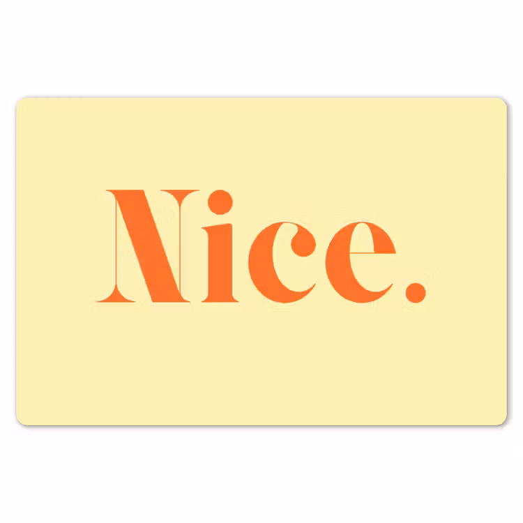 Placemat - 6 stuks - Nice - Oranje - Geel - Minimalistisch — 7