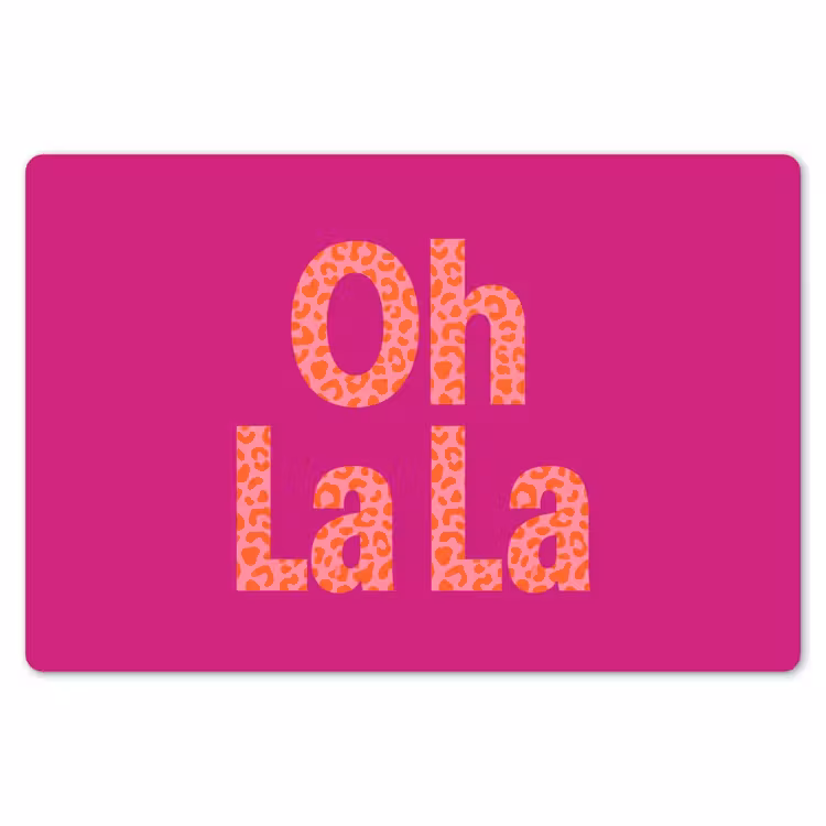 Placemat - 6 stuks - Oh la la - Luipaardprint - Roze — 7