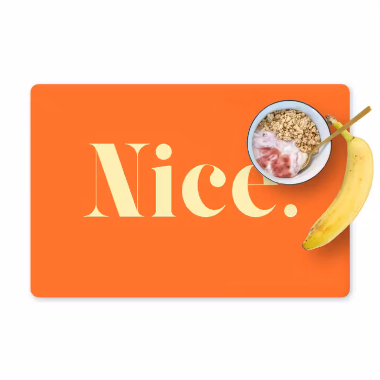 Placemat - 6 stuks - Oranje - Gebroken wit - Nice — 1
