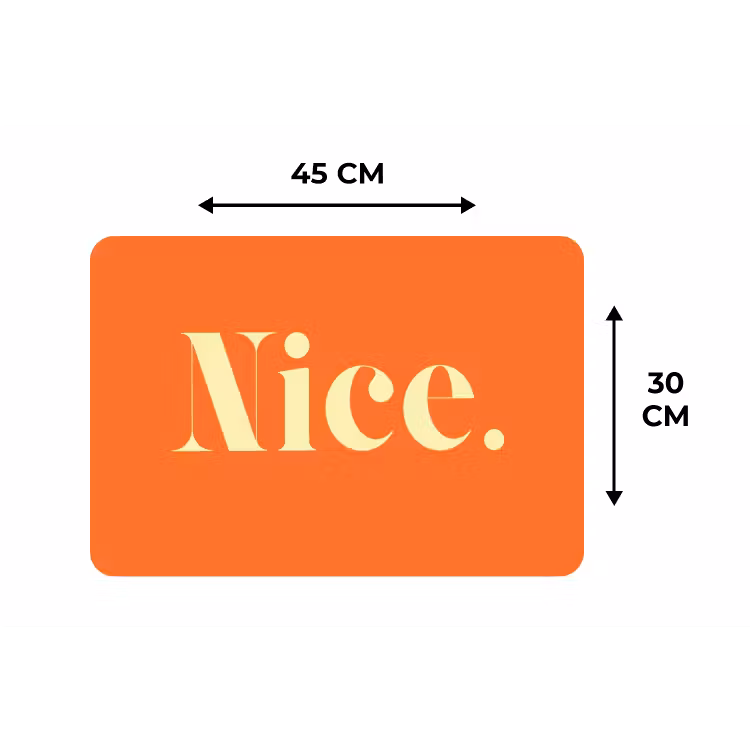Placemat - 6 stuks - Oranje - Gebroken wit - Nice — 3