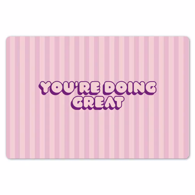 Placemat - 6 stuks - Paars - Strepen - You're doing great - Schaduw — 7