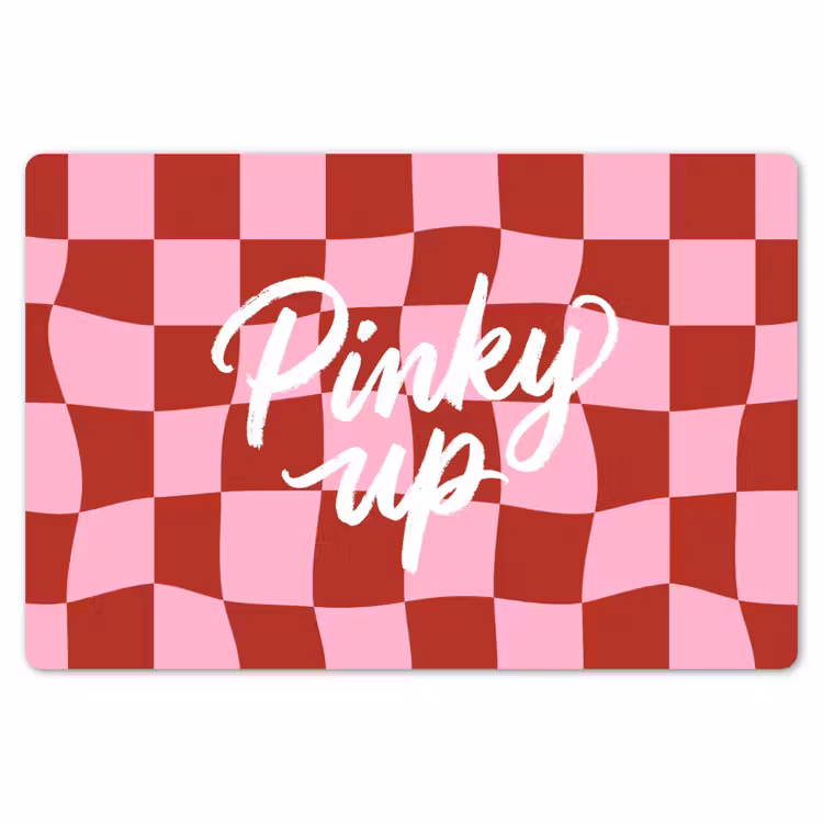 Placemat - 6 stuks - Pinky up - Geblokt - Bordeauxrood — 7