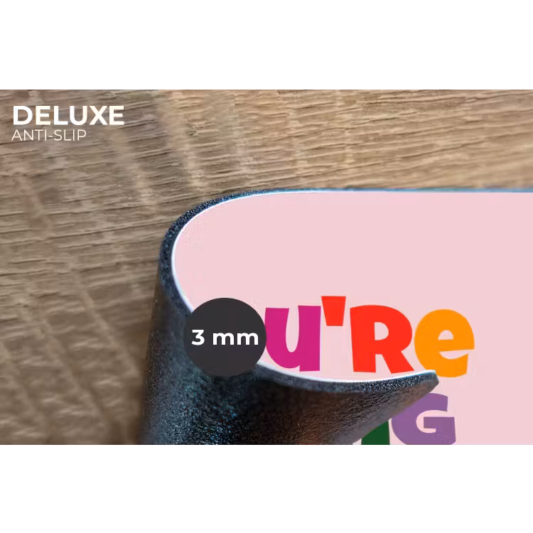 Placemat - 6 stuks - You're doing great - Roze - Kleurrijk — 4