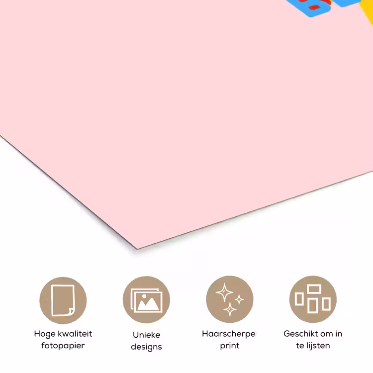 Poster - Blah - Bliksem - Roze — 5