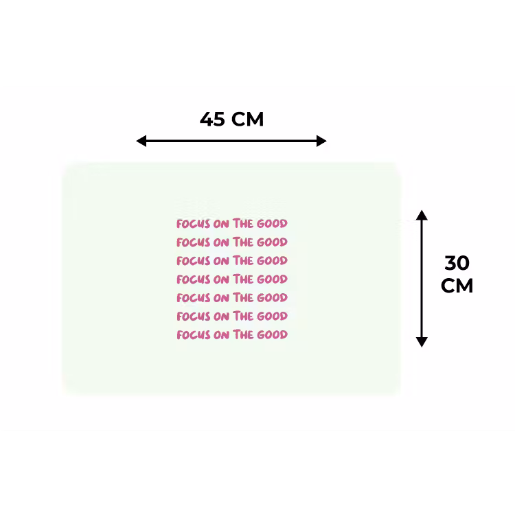 Placemat - 6 stuks - Focus on the good - Roze — 3