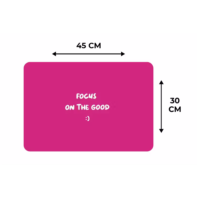 Placemat - 6 stuks - Focus - Smiley - Roze — 3