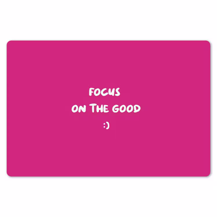 Placemat - 6 stuks - Focus - Smiley - Roze — 7