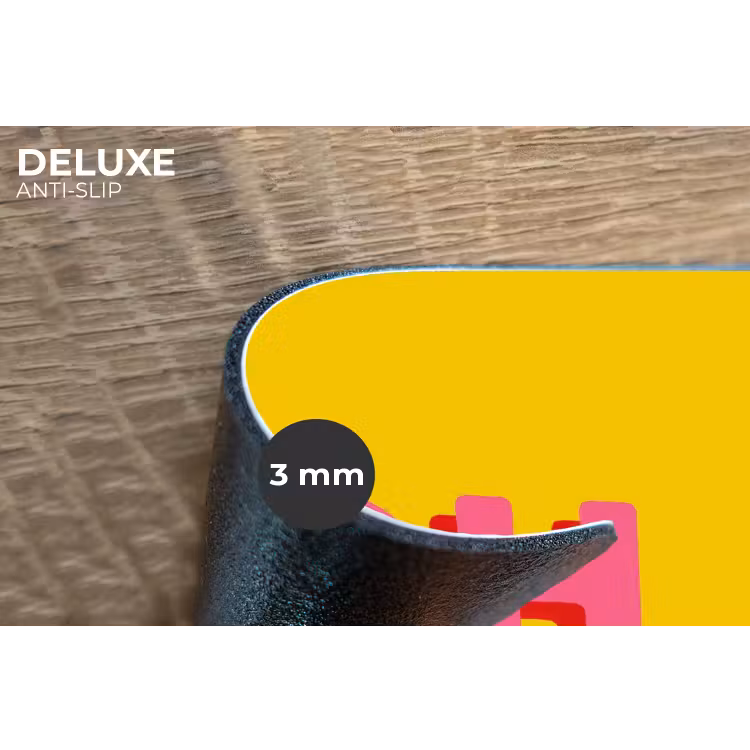 Placemat - 6 stuks - Geel - Roze - Oh - 3D — 4
