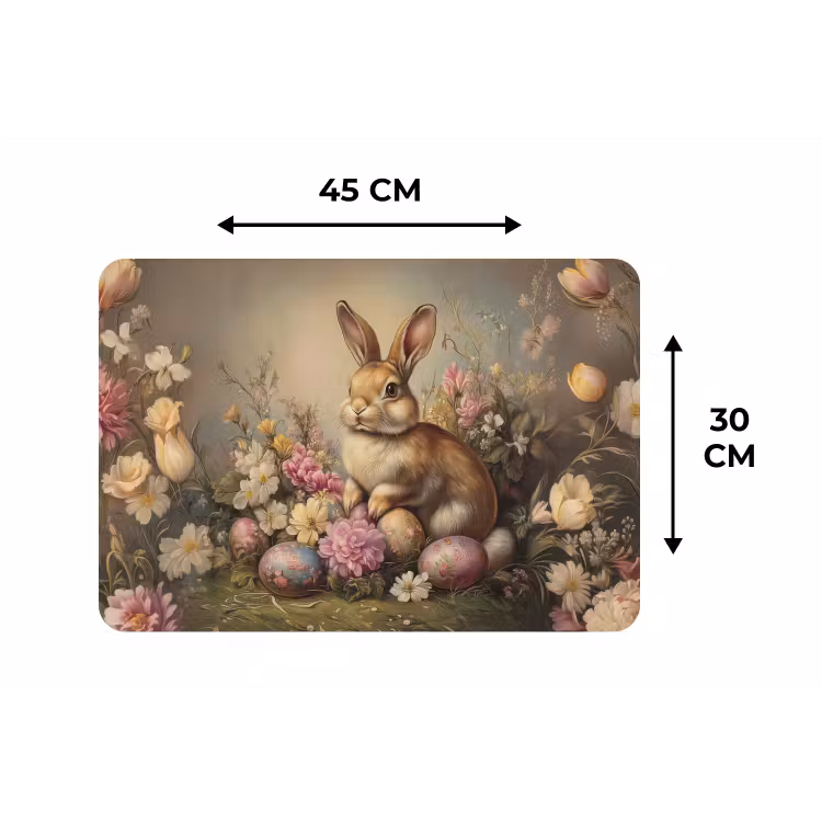 Placemat - 6 stuks - Haas - Stilleven - Bloemen — 3