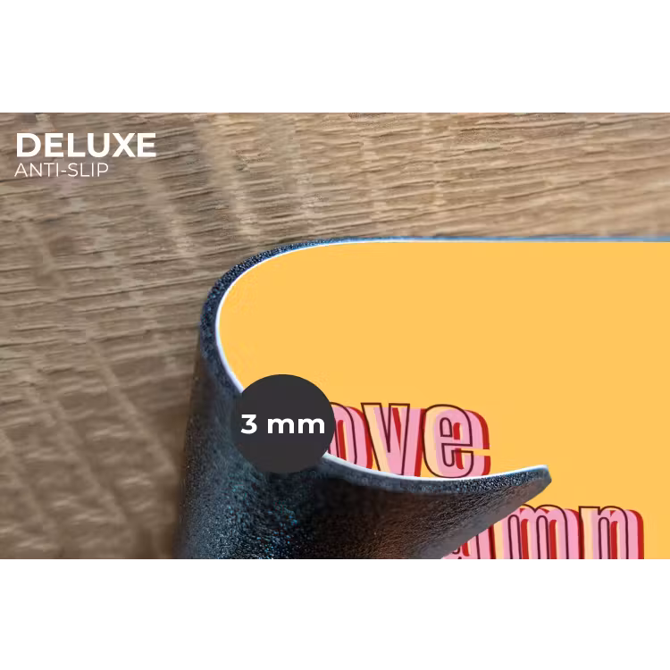 Placemat - 6 stuks - Love yourself - Roze - Geel — 4