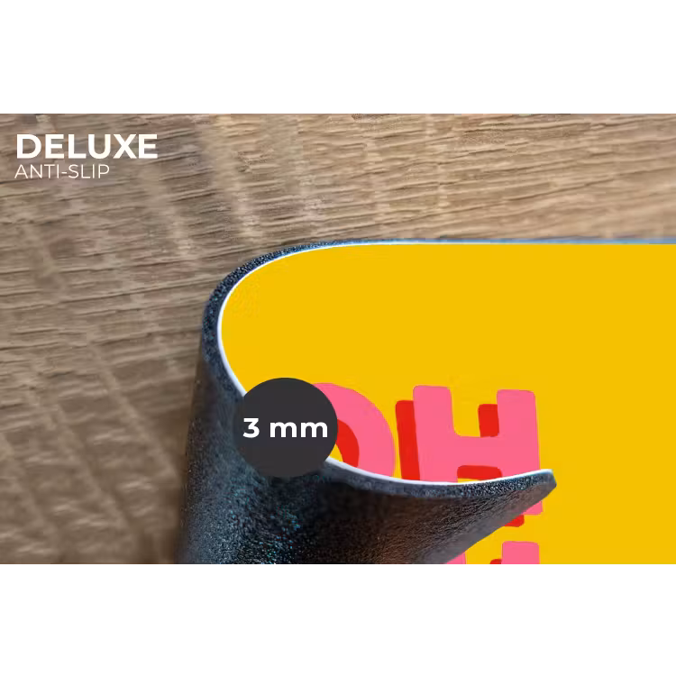 Placemat - 6 stuks - Oh ok - 3D - Geel - Roze — 4