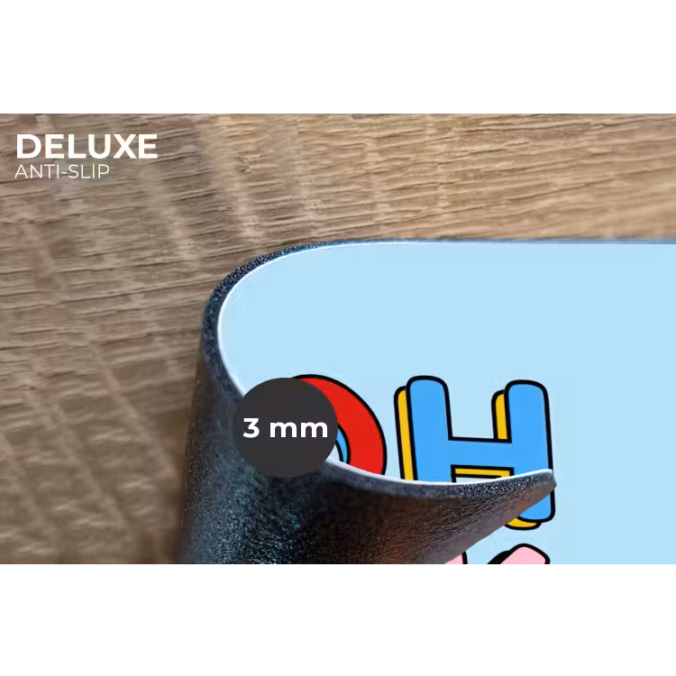 Placemat - 6 stuks - Oh ok - Blauw - Kleurrijk — 4