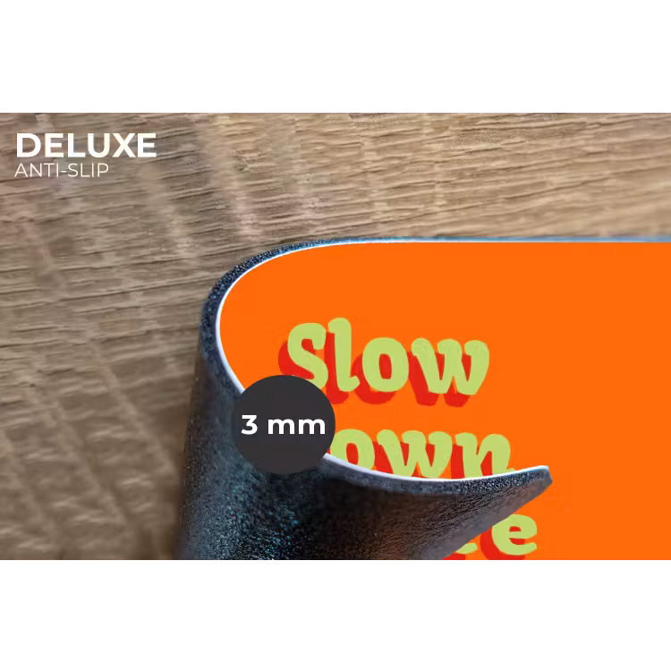 Placemat - 6 stuks - Oranje - Slow down you're doing fine - Retro — 4