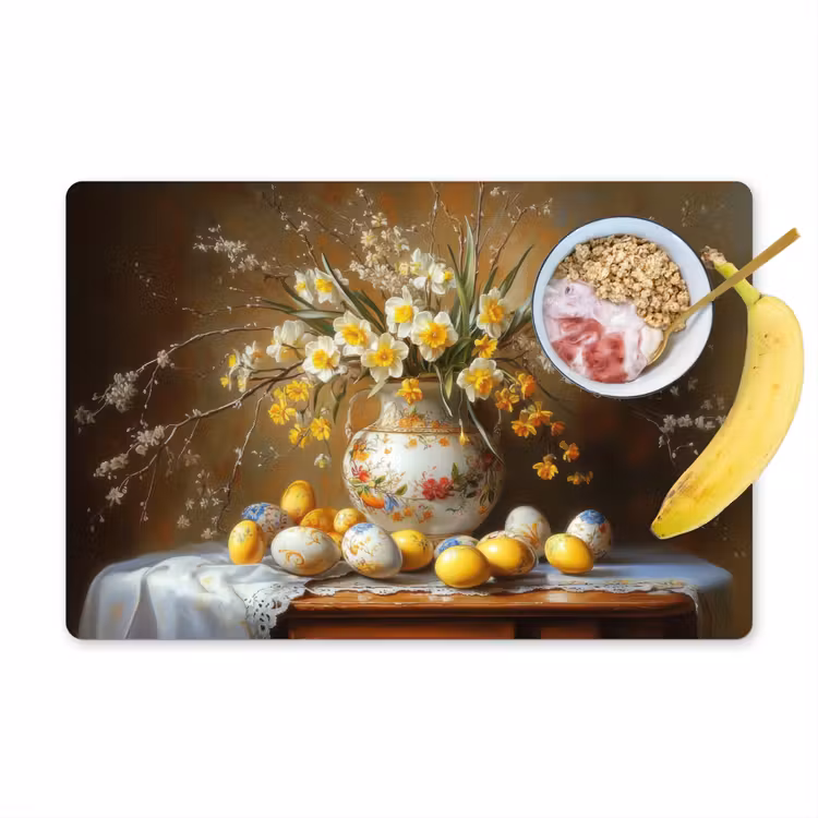 Placemat - 6 stuks - Paaseieren - Stilleven - Vaas — 1