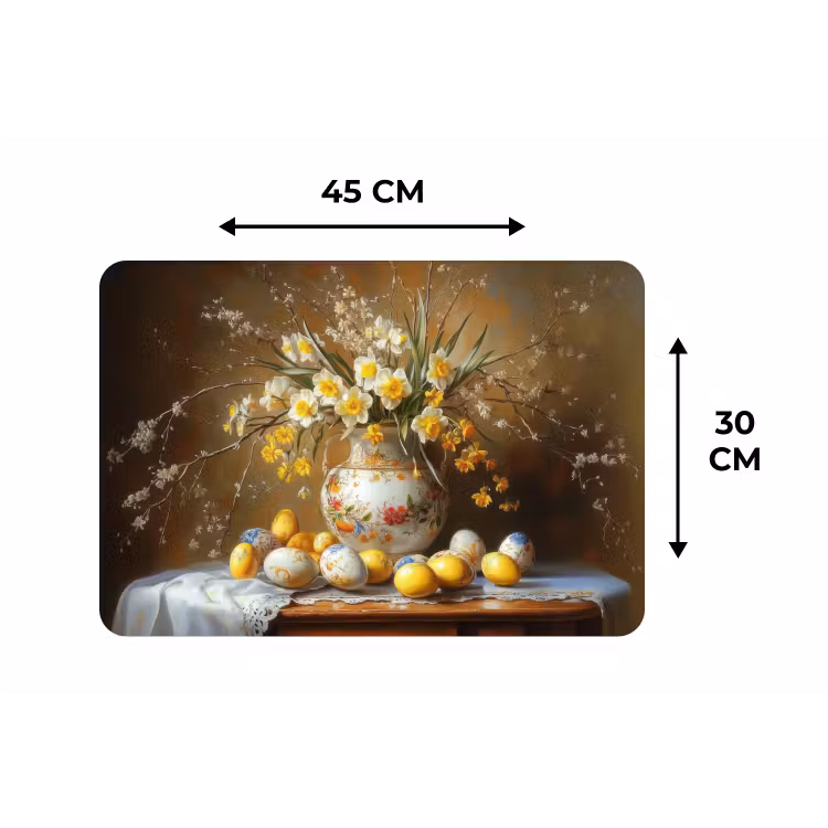 Placemat - 6 stuks - Paaseieren - Stilleven - Vaas — 3
