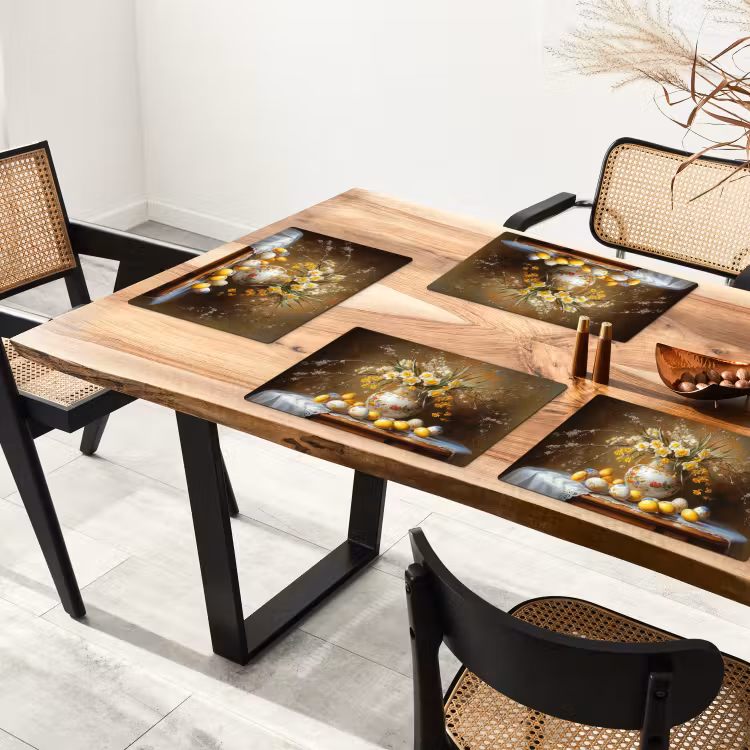Placemat - 6 stuks - Paaseieren - Stilleven - Vaas — 5
