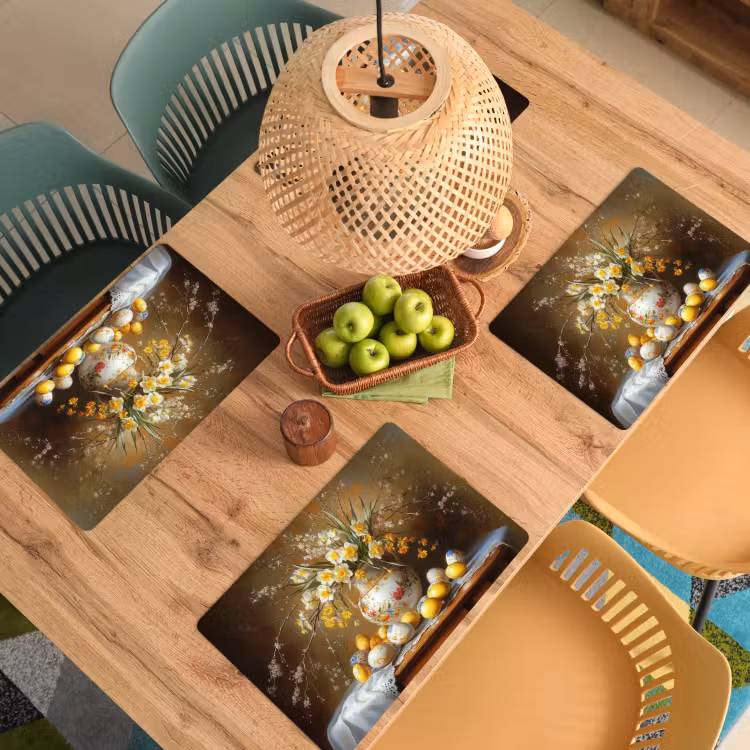 Placemat - 6 stuks - Paaseieren - Stilleven - Vaas — 6