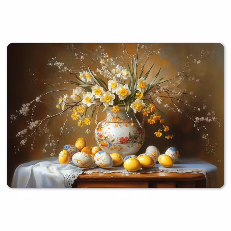 Placemat - 6 stuks - Paaseieren - Stilleven - Vaas — 7